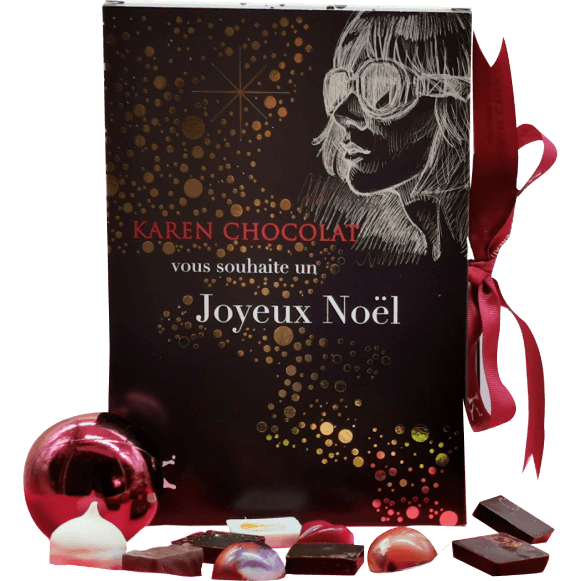 Chocolats fins calendrier Avent Noel 2024